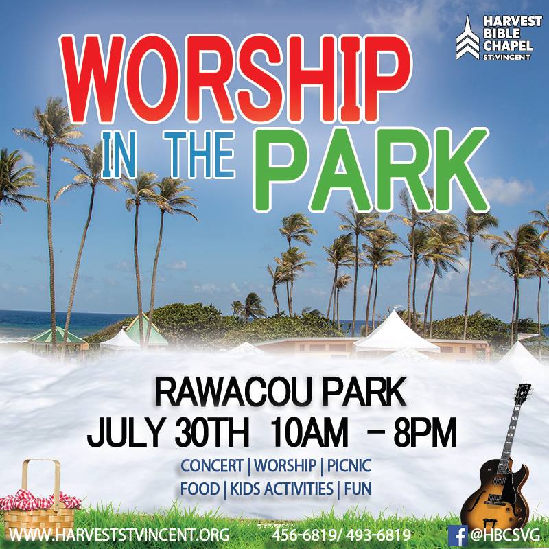 Harvest Bible Chapel SVG is giving people a chance to be part of an Awesome “Worship in the Park” Experience July 30,2017…
